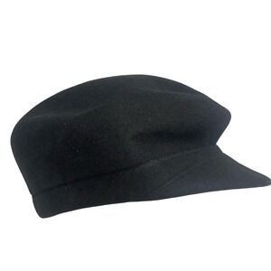 Wool Charcoal Newsboy‎ Cabbie Hat Unisex One Size